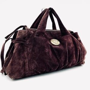 Gucci Hysteria burgundy/ plum handbag Gray Logo-Print Liner